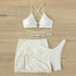 Desire Three Piece White Swimsuit